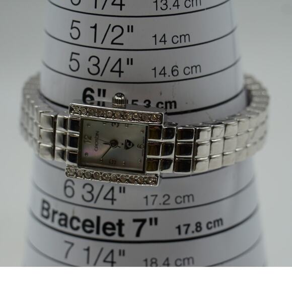 Ladies Croton Silver Bracelet Watch w/ MOP Dial - Picture 3 of 6